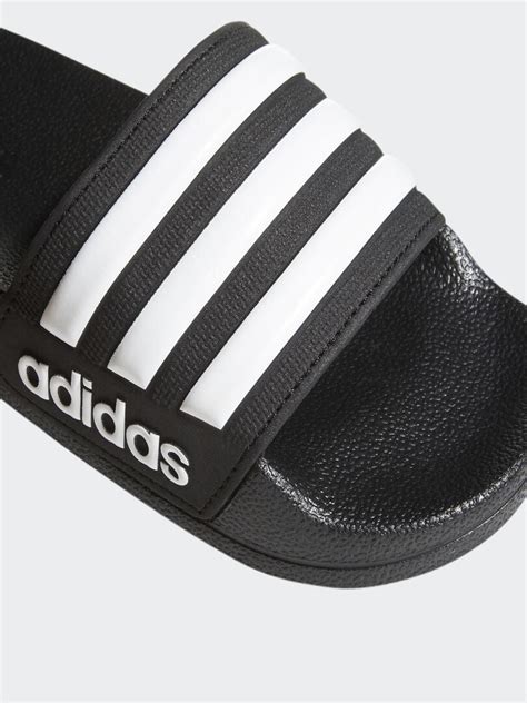 adidas foam slippers zwart